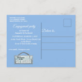 Invitation Carte Postale Au Lovers Beach (Dos)