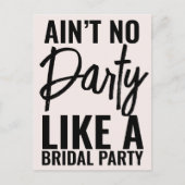 Invitation Carte Postale Aucune Fête Comme La Fête De Mariée Drôle (Devant)