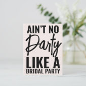 Invitation Carte Postale Aucune Fête Comme La Fête De Mariée Drôle (Debout devant)