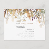 Invitation Carte Postale Automne Foliage Rustique Bridal Showeuse Invitatio (Devant)