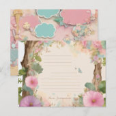 Invitation Carte Postale Baby shower (Devant / Derrière)