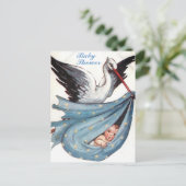 Invitation Carte Postale Baby shower (Debout devant)