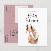 Baby shower aquarelle illustration violet