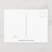 Invitation Carte Postale Baby shower aquarelle par courrier (Dos)