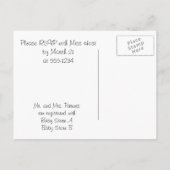 Invitation Carte Postale Baby shower de hibl (Dos)
