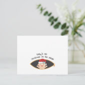 Invitation Carte Postale baby shower de la maternité de Noël pour bébés (Debout devant)