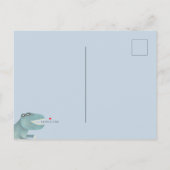 Invitation Carte Postale Baby shower Dinosaur (Dos)