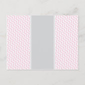 Invitation Carte Postale Baby shower Eléphant rose et gris Guest Prix Jeu (Dos)