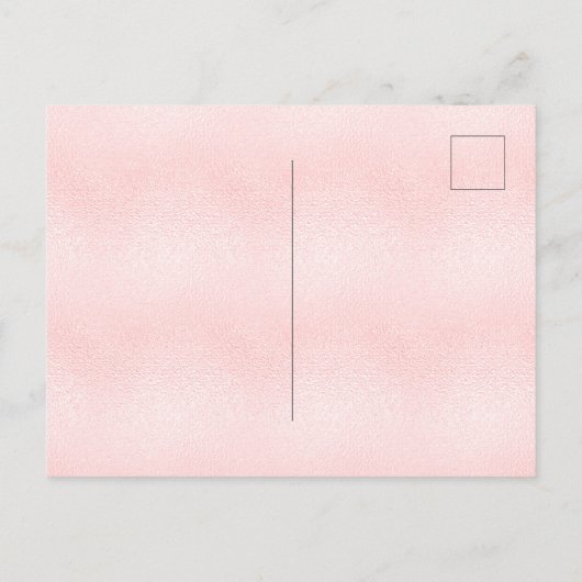 Invitation Carte Postale Baby shower en peluche fille parties scintillant r (Dos)