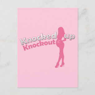 Invitation Carte Postale Baby shower Knockout à venir Maman-to-be
