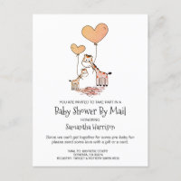 Baby shower Par Mail Maman Et Baby Giraffe