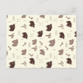 Invitation Carte Postale Baby shower rustique de bison de bison de bison (Dos)