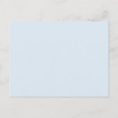Invitation Carte Postale Baby shower simple moderne (Dos)