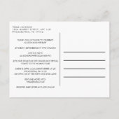 Invitation Carte Postale Baby shower virtuel Oh Bébé Bleu Bébé Pieds Bébé G (Dos)