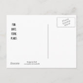 Invitation Carte Postale Bachelor Party Billard Balls (Dos)