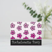 Invitation Carte Postale bachelorette (Debout devant)