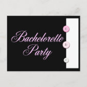 Invitation Carte Postale Bachelorette (Devant)