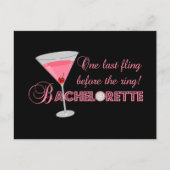 Invitation Carte Postale Bachelorette (Devant)