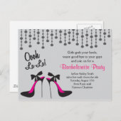 Invitation Carte Postale Bachelorette idées fête Fête / Filles Night Out/ (Devant / Derrière)