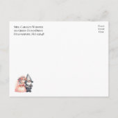 Invitation Carte Postale Bachelorette Orange Jardin Gnome (Dos)