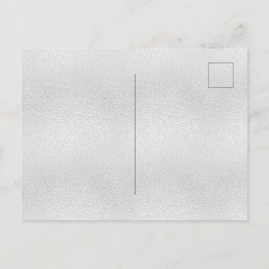 Invitation Carte Postale Baisse de parties scintillant violet argenté (Dos)