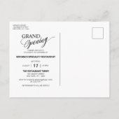 Invitation Carte Postale Ballons d'argent du ruban d'or Ciseaux Grand ouver (Dos)