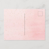 Invitation Carte Postale Ballons de parties scintillant doré d'anniversaire (Dos)