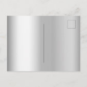 Invitation Carte Postale Baptême croix de parties scintillant de garçon ble (Dos)