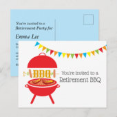 Invitation Carte Postale barbecue, barbecue, barbecue, barbecue grill, bien (Devant / Derrière)