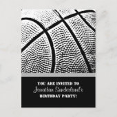 Invitation Carte Postale Basket (Devant)