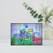 Invitation Carte Postale Bastille (Debout devant)