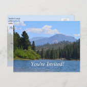 Invitation Carte Postale beau paysage fête de graduation (Devant / Derrière)