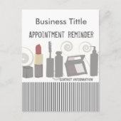 Invitation Carte Postale Beauté de mode de fête chic Maquillage & Facial (Devant)