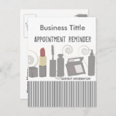 Invitation Carte Postale Beauté Mode de fête chic Maquillage & Soins du vis (Devant / Derrière)