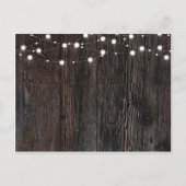 Invitation Carte Postale Bébé brasse des livres de Baby showers rustiques p (Dos)