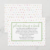 Invitation Carte Postale Bébé Sprinkle Baby shower Livre Insérer (Devant / Derrière)