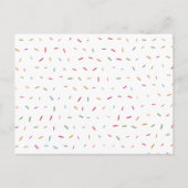 Invitation Carte Postale Bébé Sprinkle Baby shower Livre Insérer (Dos)