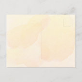 Invitation Carte Postale Bee Bridal douche orangé fleurs d'automne (Dos)