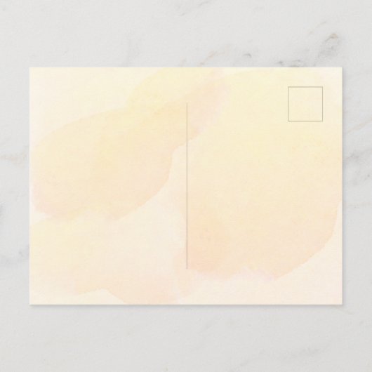 Invitation Carte Postale Bee Bridal douche orangé fleurs d'automne (Dos)