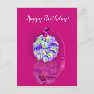 Invitation Carte Postale Belle fête d'anniversaire d'atomiseur de pensée