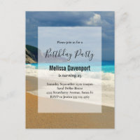 Belle Mer Turquoise Photo Tropicale Anniversaire