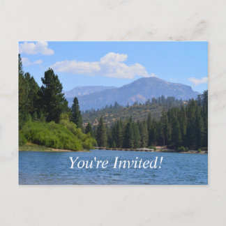 Invitation Carte Postale belle photo de paysage fête de fin d'études