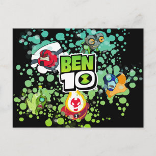 Invitation Carte Postale Ben 10 Aliens Formulaires Graphique de bulle