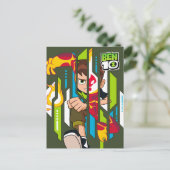 Invitation Carte Postale Ben 10 Transformation de l'ADN de l'hémataste (Debout devant)