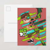 Invitation Carte Postale Ben 10 Transformation de l'ADN de Wildvine (Devant / Derrière)