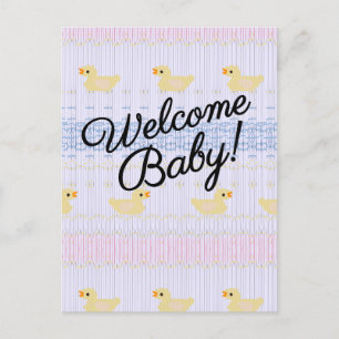 Invitation Carte Postale Bienvenue bébé