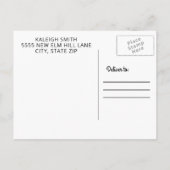 Invitation Carte Postale Black Gold Graduation Trunk Party (Dos)