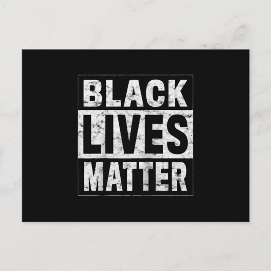 Invitation Carte Postale Black Lives Matter Histoire des Noirs Black Power (Devant)
