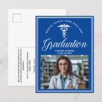Bleu Blanc Médicale School Photo Graduation