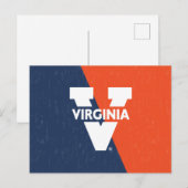 Invitation Carte Postale Bloc de couleur Virginia Cavaliers (Devant / Derrière)